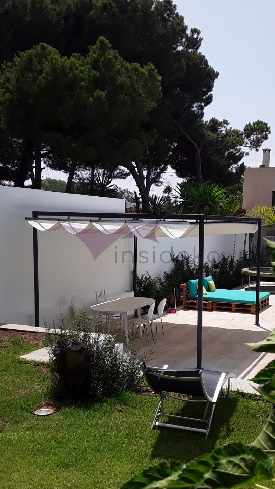 Vélum terrasse jardin pergola Insideko Maroc