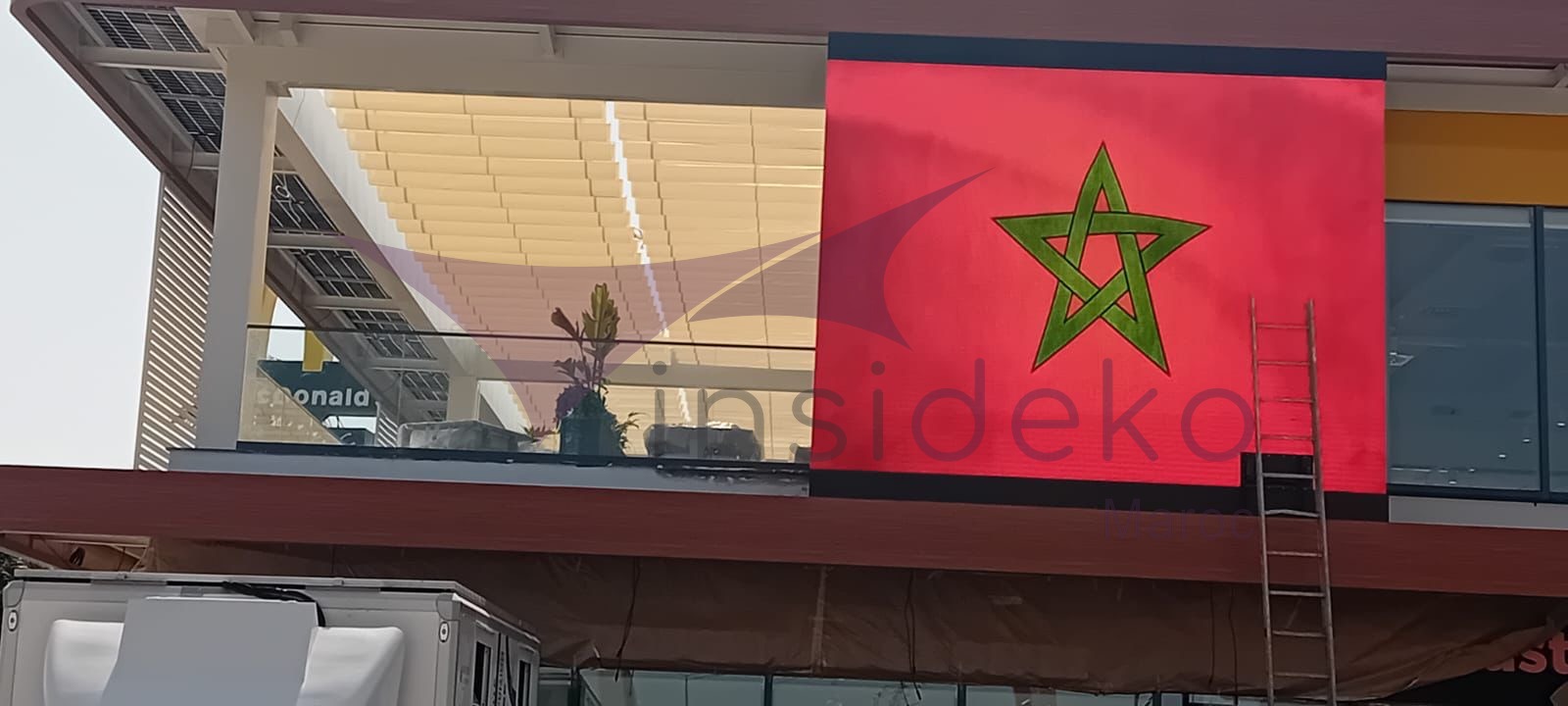 Vélum commercial terrasse restaurant Casablanca